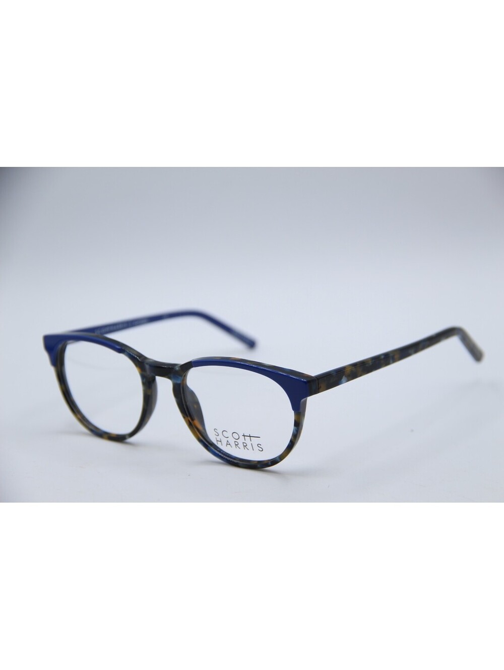 Scott Harris Sh-560 C1 Blue Black Brown Authentic Eyeglasses 50-18-138